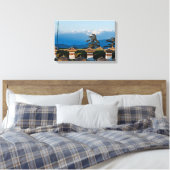 Toile Coucher de soleil sur le col de Dochula - Bhoutan, (Insitu(Chambre))