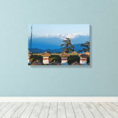 Toile Coucher de soleil sur le col de Dochula - Bhoutan, (Insitu (Plancher de Bois))