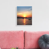 Toile Coucher de soleil sur le lac Okoboji, Iowa (Insitu(Salon))