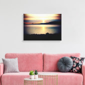 Toile Coucher de soleil sur le lac Supérieur | (Insitu(Salon))
