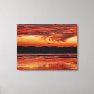 Toile Coucher de soleil sur le Mississippi
