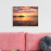 Toile Coucher de soleil sur l'eau (Insitu(Salon))
