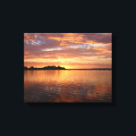 Toile Coucher de soleil sur l'eau<br><div class="desc">Coucher de soleil sur la toile d'eau</div>