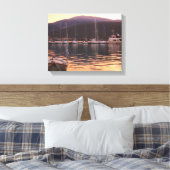 Toile Coucher De Soleil Sur Les Bateaux Sami (Kefalonia) (Insitu(Chambre))
