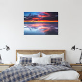 Toile Coucher de soleil sur les îles Anglo-Normandes, CA (Insitu(Chambre))