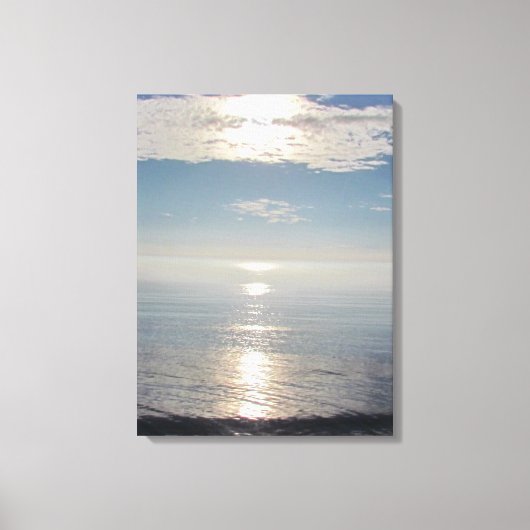 Toile - Coucher de soleil sur l'océan Pacifique (Recto)