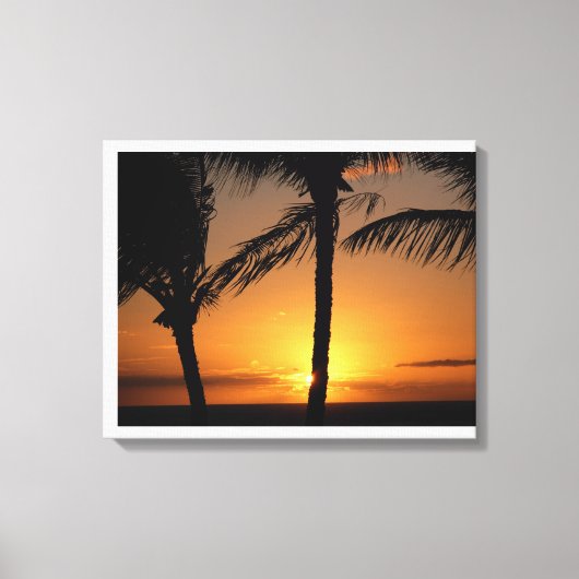 Toile Coucher de soleil sur Maui (Recto)