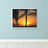 Toile Coucher de soleil sur Maui (Insitu (Plancher de Bois))