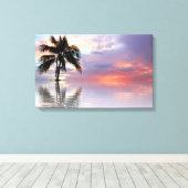 Toile Coucher de soleil tropical (Insitu (Plancher de Bois))