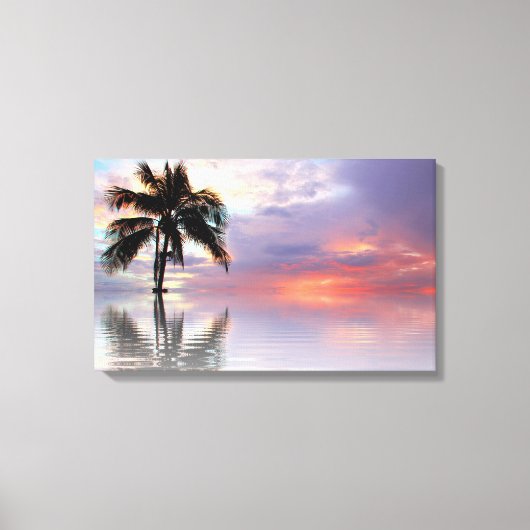 Toile Coucher de soleil tropical (Recto)