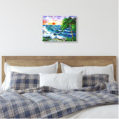 Toile Coucher de soleil tropical, (Insitu(Chambre))