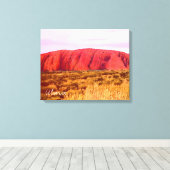 Toile Coucher de soleil Uluru Voyage en Australie Centra (Insitu (Plancher de Bois))