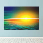 Toile Coucher du soleil (Insitu (Plancher de Bois))