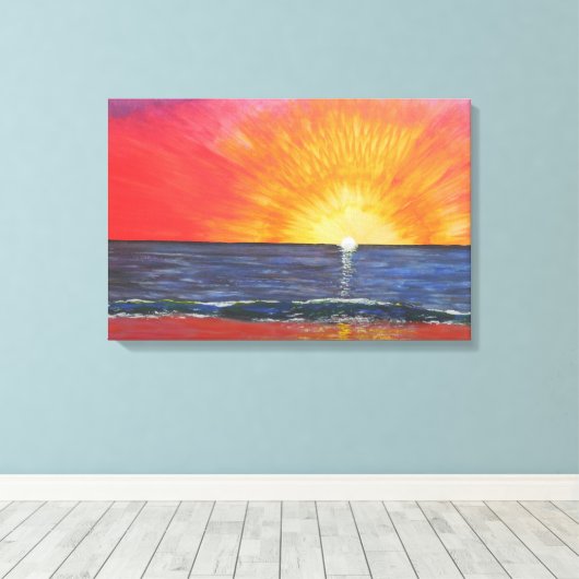 Toile Coucher du soleil (Insitu (Plancher de Bois))