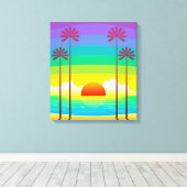 Toile Coucher du soleil (Insitu (Plancher de Bois))