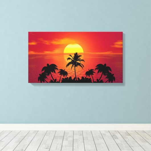 Toile Coucher du soleil (Insitu (Plancher de Bois))