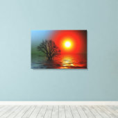 Toile Coucher du soleil (Insitu (Plancher de Bois))