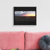 Toile coucher du soleil - 6 avril 2018 19h34. (Insitu(Salon))