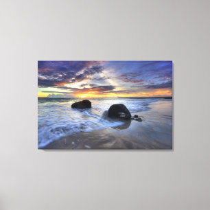 Toile Coucher du soleil à la plage de Kedonganan