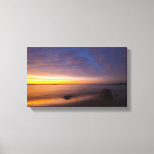 Toile Coucher du soleil à la rapide d'élans, Michigan