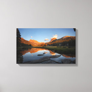 Toile Coucher du soleil Alpenglow de pré de McClure -