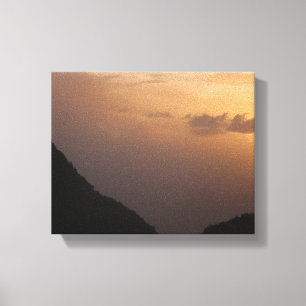 Toile Coucher du soleil d'île