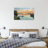 Toile Coucher du soleil sur le lac (Insitu(Chambre))