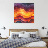 Toile Couches Abstraites de Terre et de Feu – Ember Stra (Insitu(Chambre))