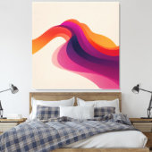 Toile Couches de Vague de Coucher de Soleil (Insitu(Chambre))