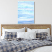 Toile Couches d'eau bleu violet Abstrait Canv (Insitu(Chambre))