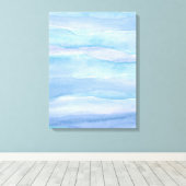 Toile Couches d'eau bleu violet Abstrait Canv (Insitu (Plancher de Bois))