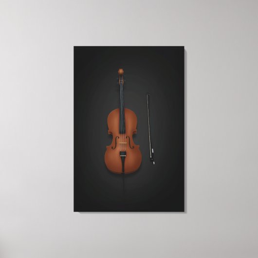 Toile Coucou & Bow côte à côte sur 24x36 Noir (Recto)