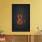 Toile Coucou & Bow côte à côte sur 24x36 Noir (Insitu(Salon))