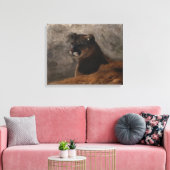 Toile Cougar Mountain Lion Big Cat Peinture (Insitu(Salon))