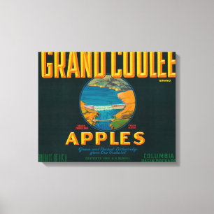 Toile Coulee grand Apple marquent - Coulee, WA
