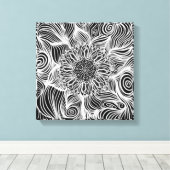 Toile Couleur adulte tournesol abstrait moderne (Insitu (Plancher de Bois))