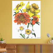 Toile couleur Daffodil, Marigold et Narcisse (Insitu(Salon))
