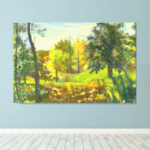 Toile Couleur d'aquarelle solaire sur soie (Insitu (Plancher de Bois))