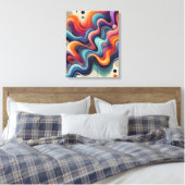 Toile Couleur de flux Abstrait Art enrobé (Insitu(Chambre))
