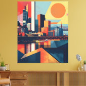 Toile Couleur de soleil de Malmö (Insitu(Salon))