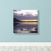 Toile Couleur de soleil violet - Psaume 16:6 (Insitu (Plancher de Bois))