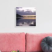 Toile Couleur de soleil violet - Psaume 16:6 (Insitu(Salon))