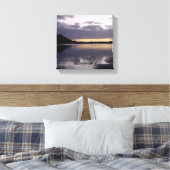 Toile Couleur de soleil violet - Psaume 16:6 (Insitu(Chambre))