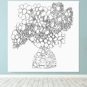 TOILE COULEUR MOI DAISER RÊVES BOUQUET (Insitu (Plancher de Bois))