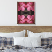 Toile Couleur partielle rose Hibiscus couleur Abstraite (Insitu(Chambre))