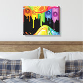 Toile Couleurs arc-en-ciel (Insitu(Chambre))