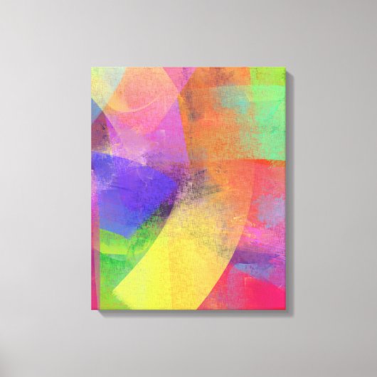 Toile Couleurs arc-en-ciel Abstraites (Recto)