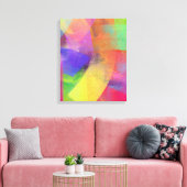 Toile Couleurs arc-en-ciel Abstraites (Insitu(Salon))