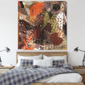 Toile Couleurs automnales Abstraites de la Terre (Insitu(Chambre))