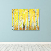Toile Couleurs automnales des arbres d'Aspen 1 (Insitu (Plancher de Bois))